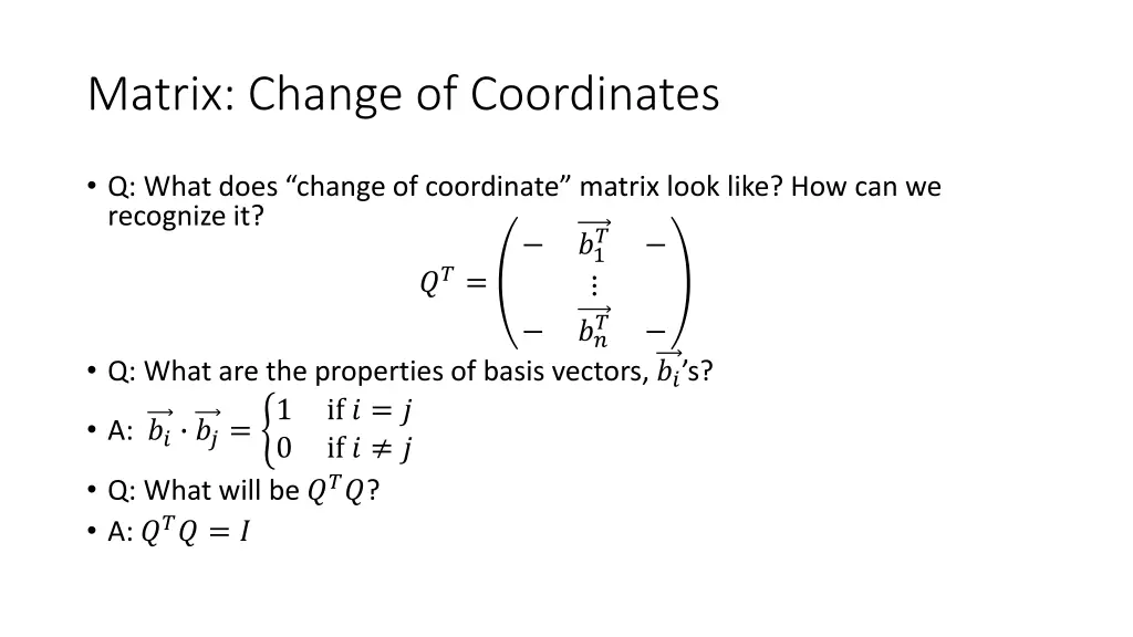 matrix change of coordinates