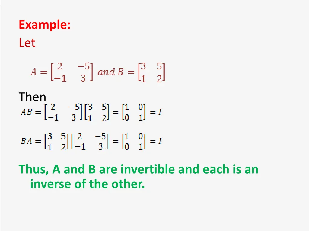 example let