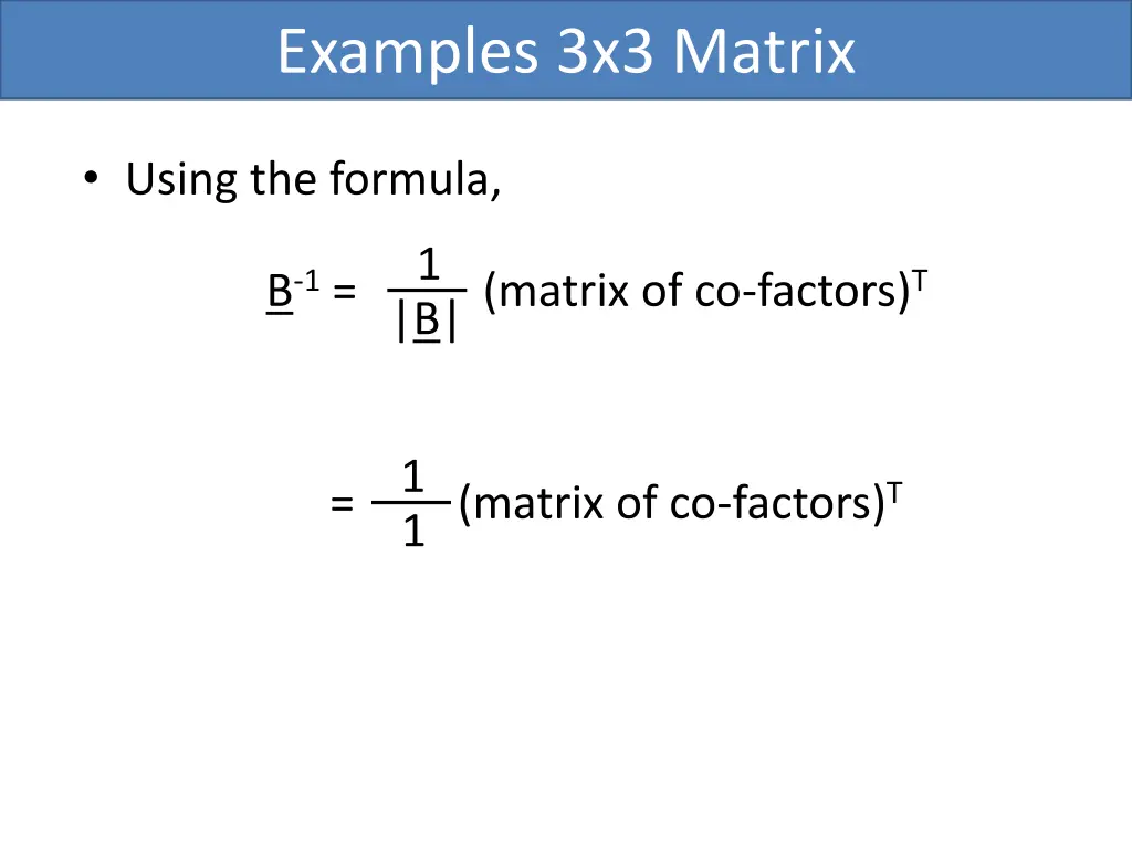 examples 3x3 matrix 10