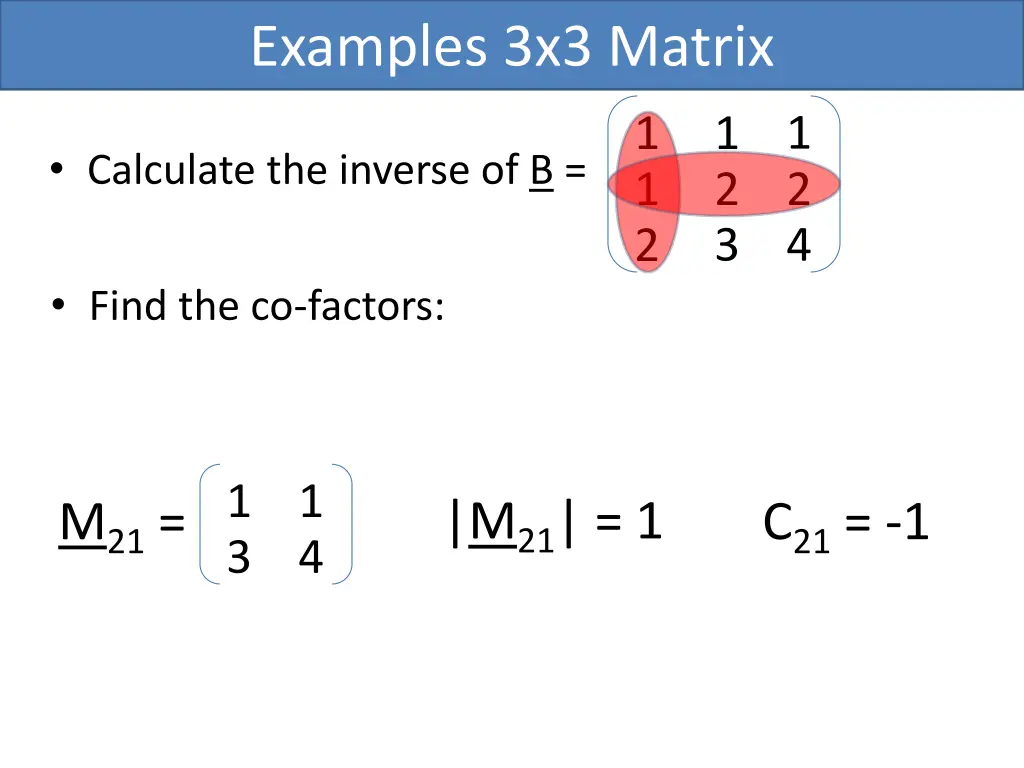 examples 3x3 matrix 3