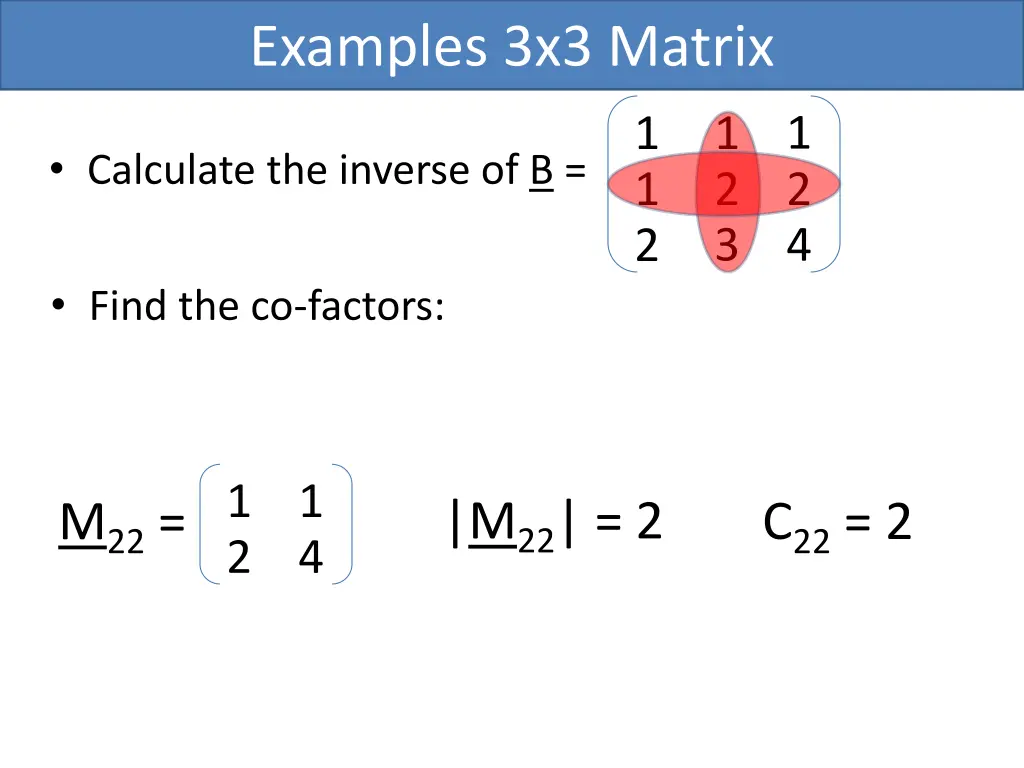 examples 3x3 matrix 4