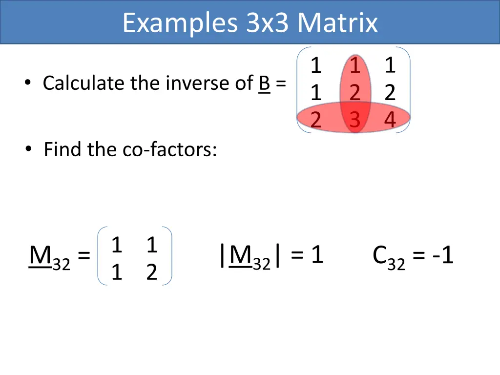 examples 3x3 matrix 7