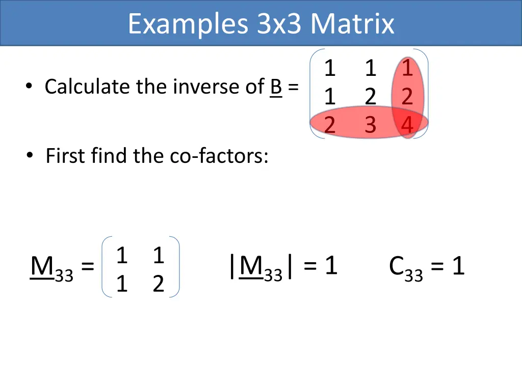 examples 3x3 matrix 8