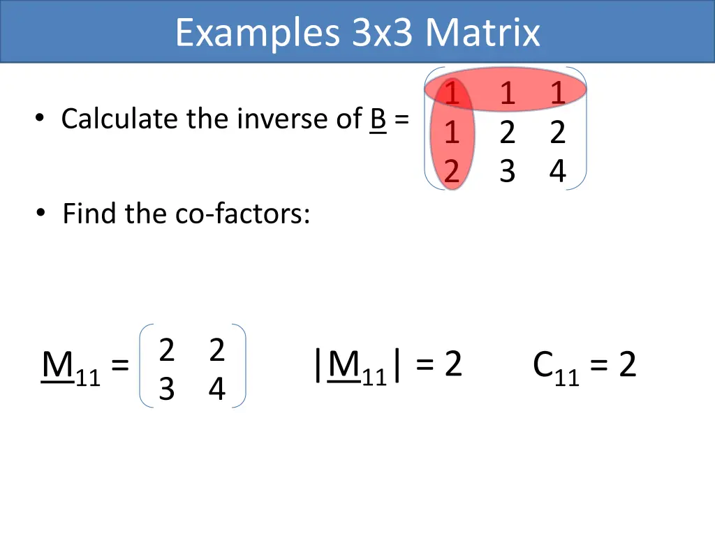 examples 3x3 matrix