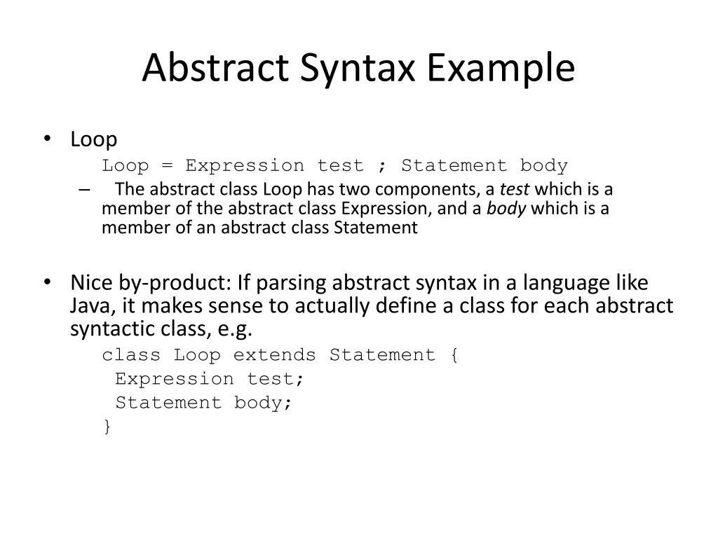 abstract syntax example