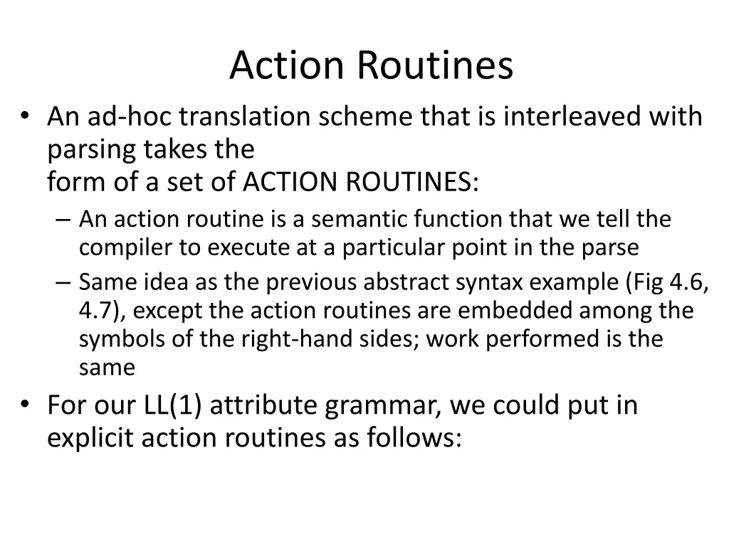 action routines 3