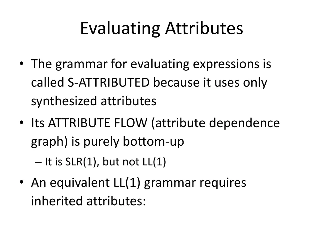 evaluating attributes 4