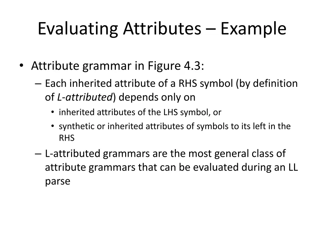 evaluating attributes example 3
