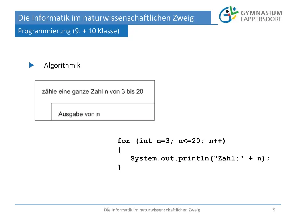 die informatik im naturwissenschaftlichen zweig 4