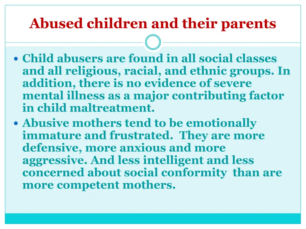 abused children and their parents 1