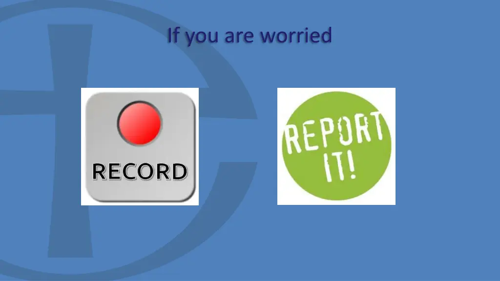 if you are worried