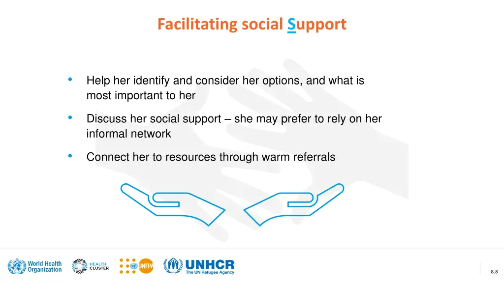 facilitating social support