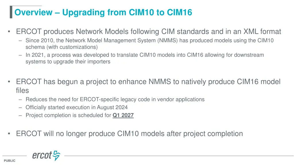overview upgrading from cim10 to cim16