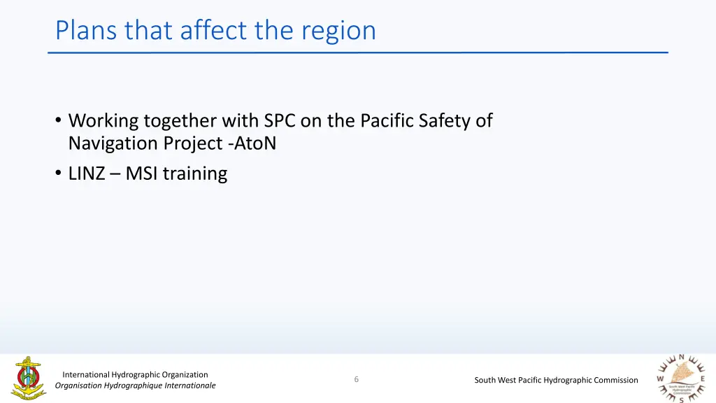 plans that affect the region