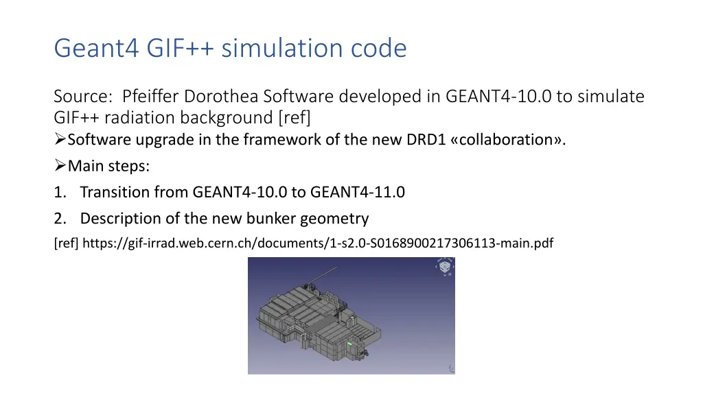 geant4 gif simulation code