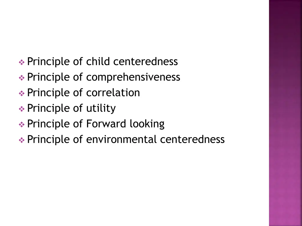 principle of child centeredness principle