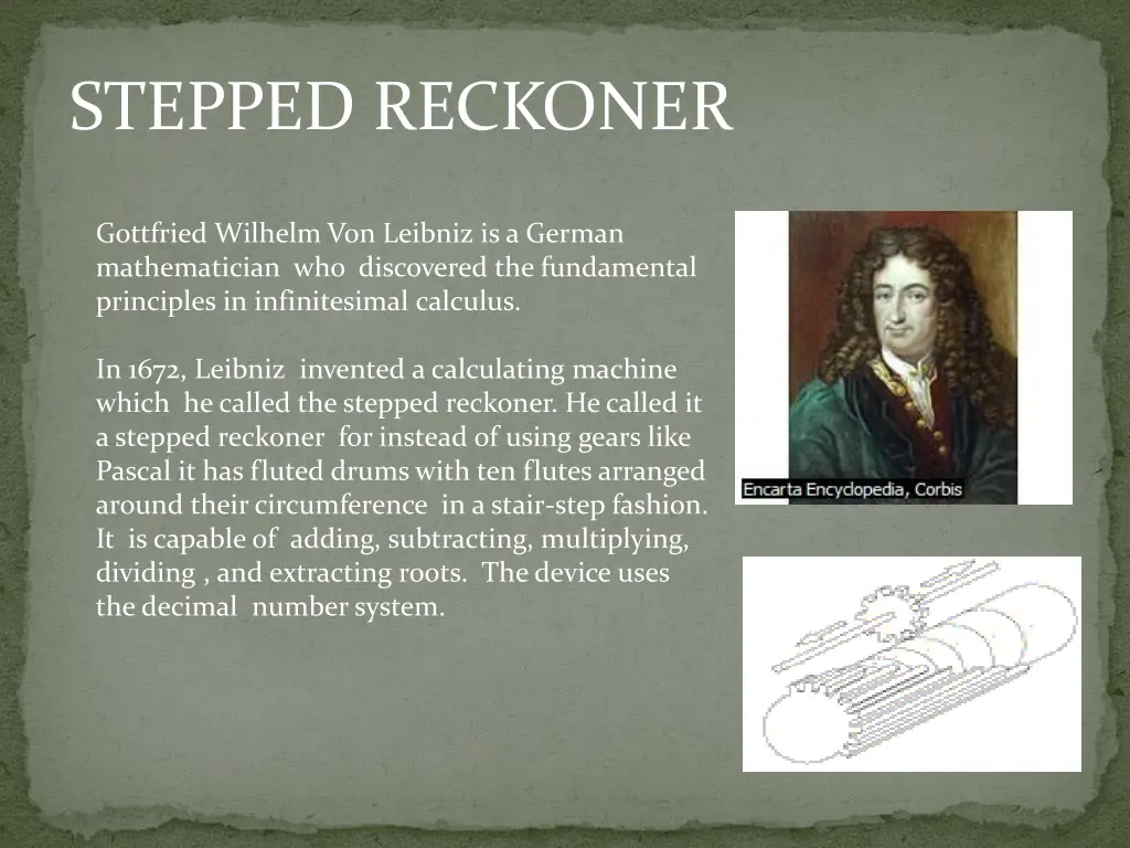 stepped reckoner
