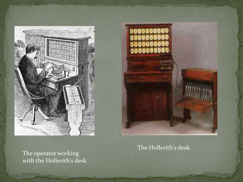 the hollerith s desk