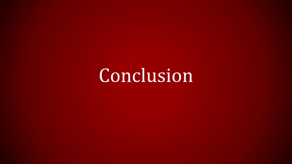 conclusion