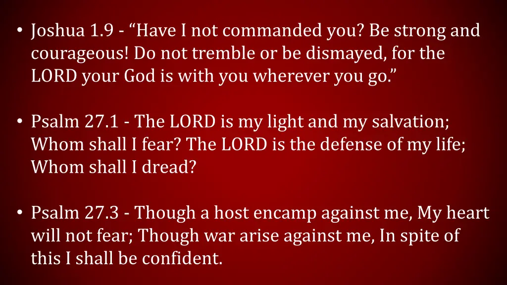 joshua 1 9 have i not commanded you be strong