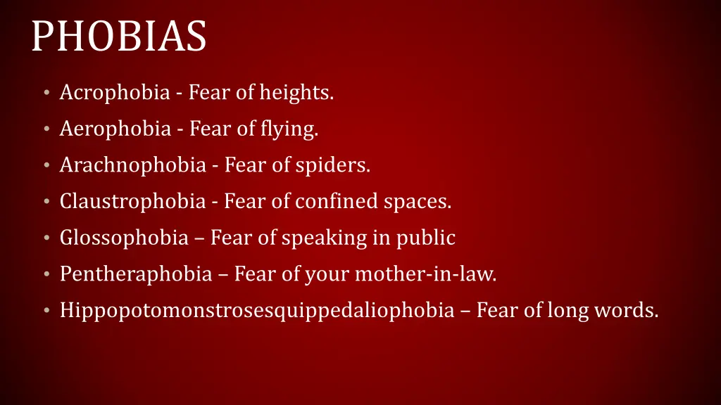 phobias 4