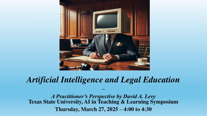 artificial intelligence and legal education