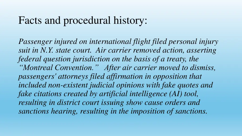 facts and procedural history