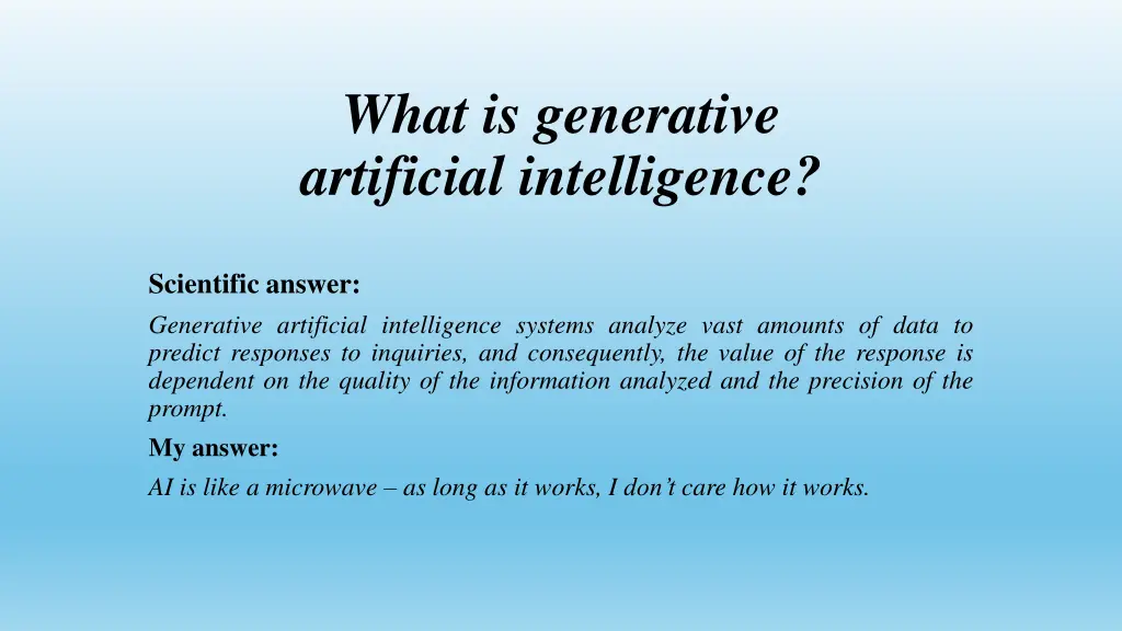 what is generative artificial intelligence