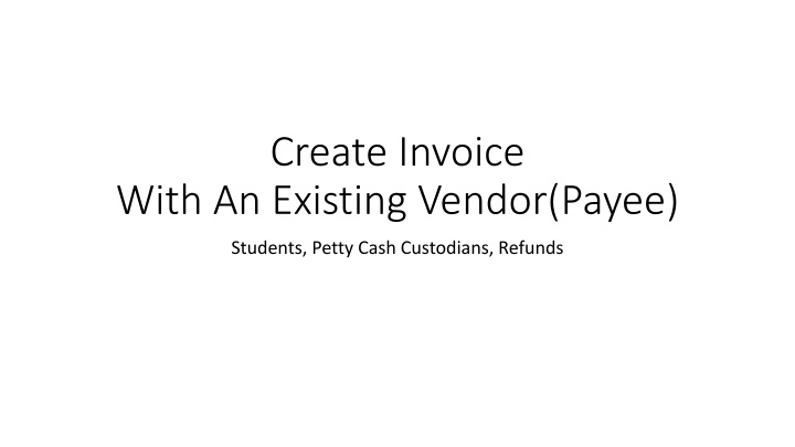 create invoice
