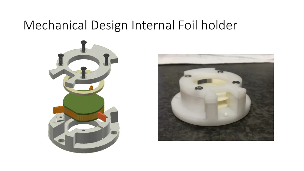 mechanical design internal foil holder