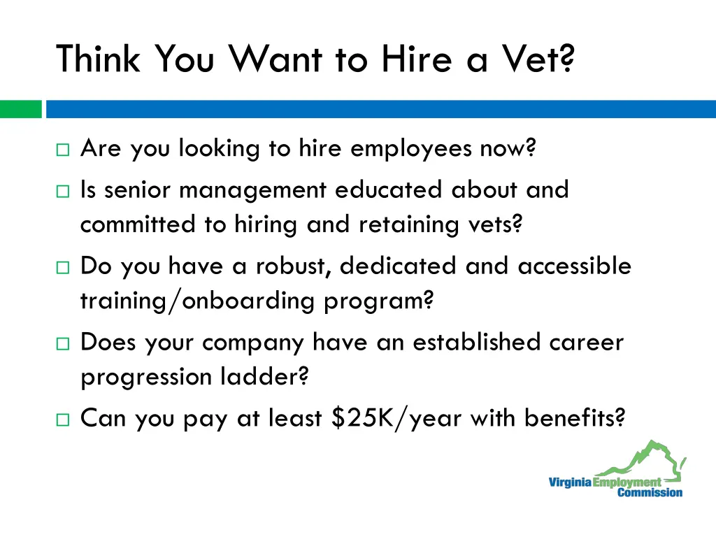 think you want to hire a vet