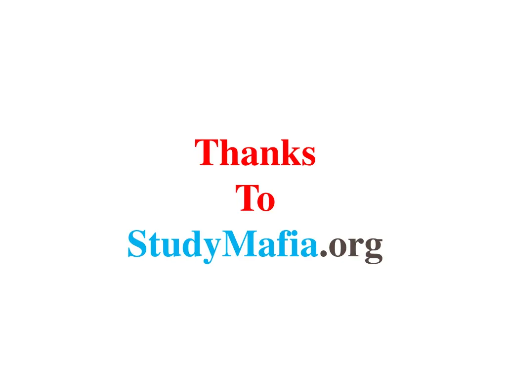 thanks to