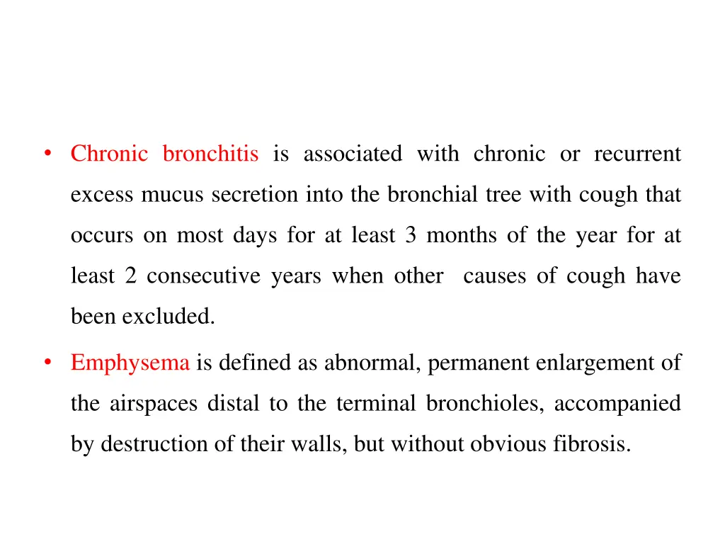 chronic bronchitis is associated with chronic