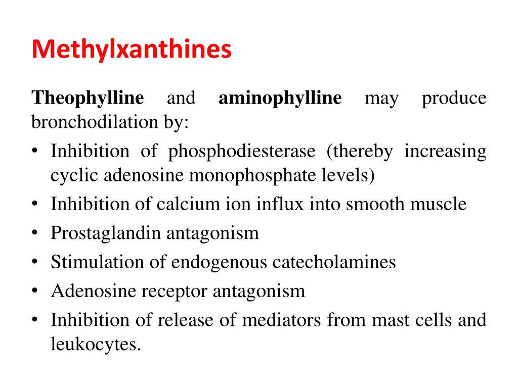 methylxanthines