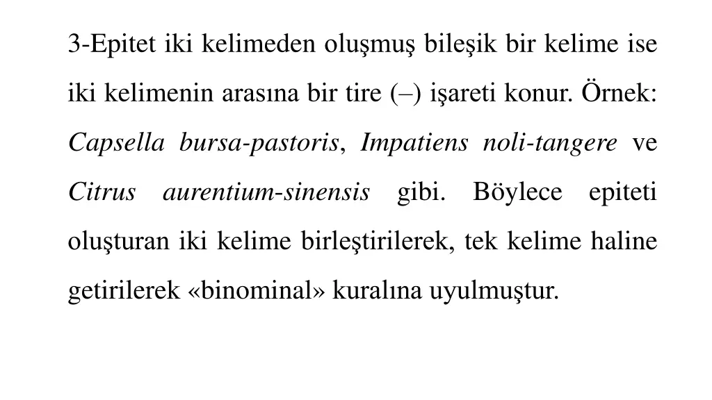 3 epitet iki kelimeden olu mu bile ik bir kelime