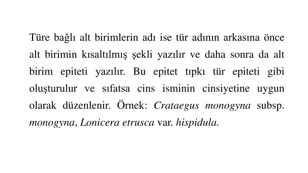 t re ba l alt birimlerin ad ise t r ad n n arkas
