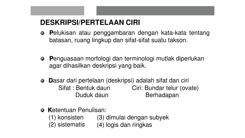deskripsi pertelaan ciri p elukisan atau