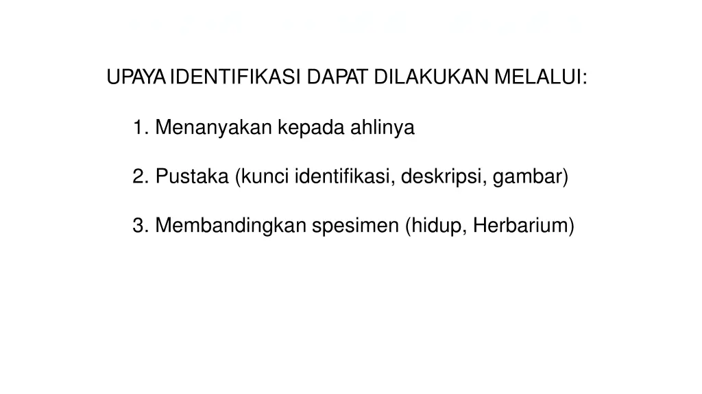 identifikasi determinasi pengenalan 1