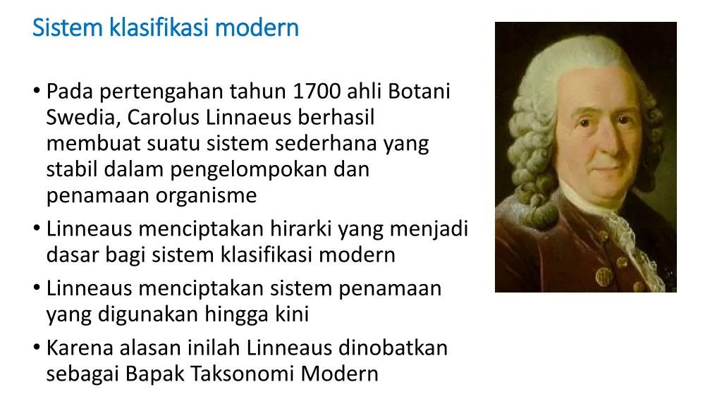 sistem klasifikasi modern sistem klasifikasi