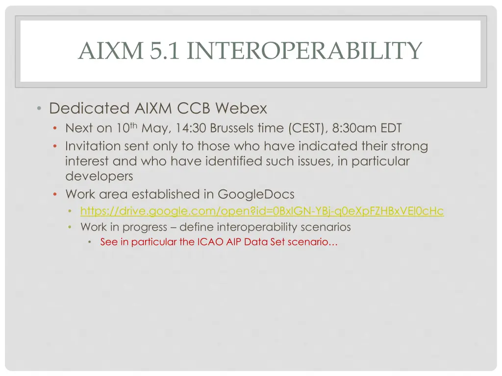 aixm 5 1 interoperability