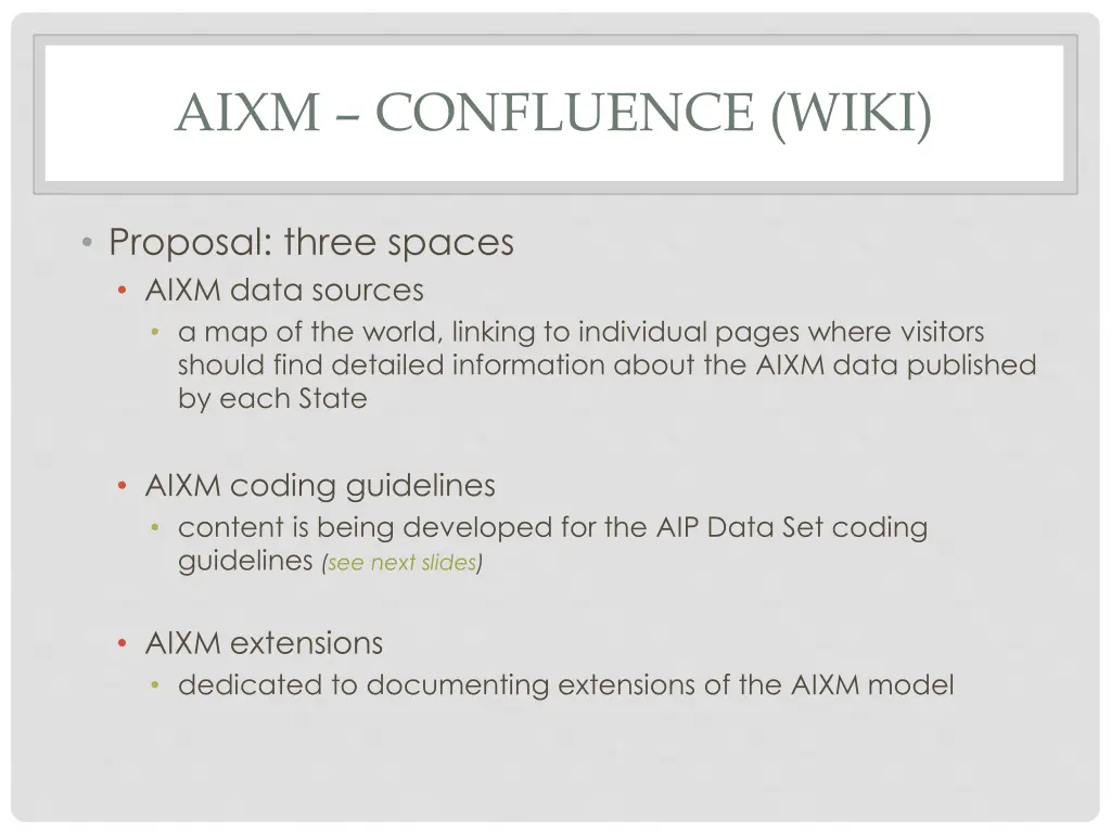 aixm confluence wiki 1