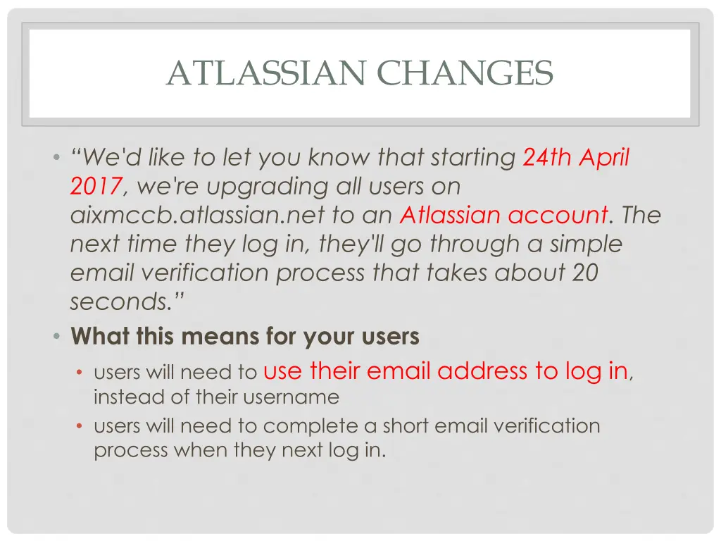 atlassian changes