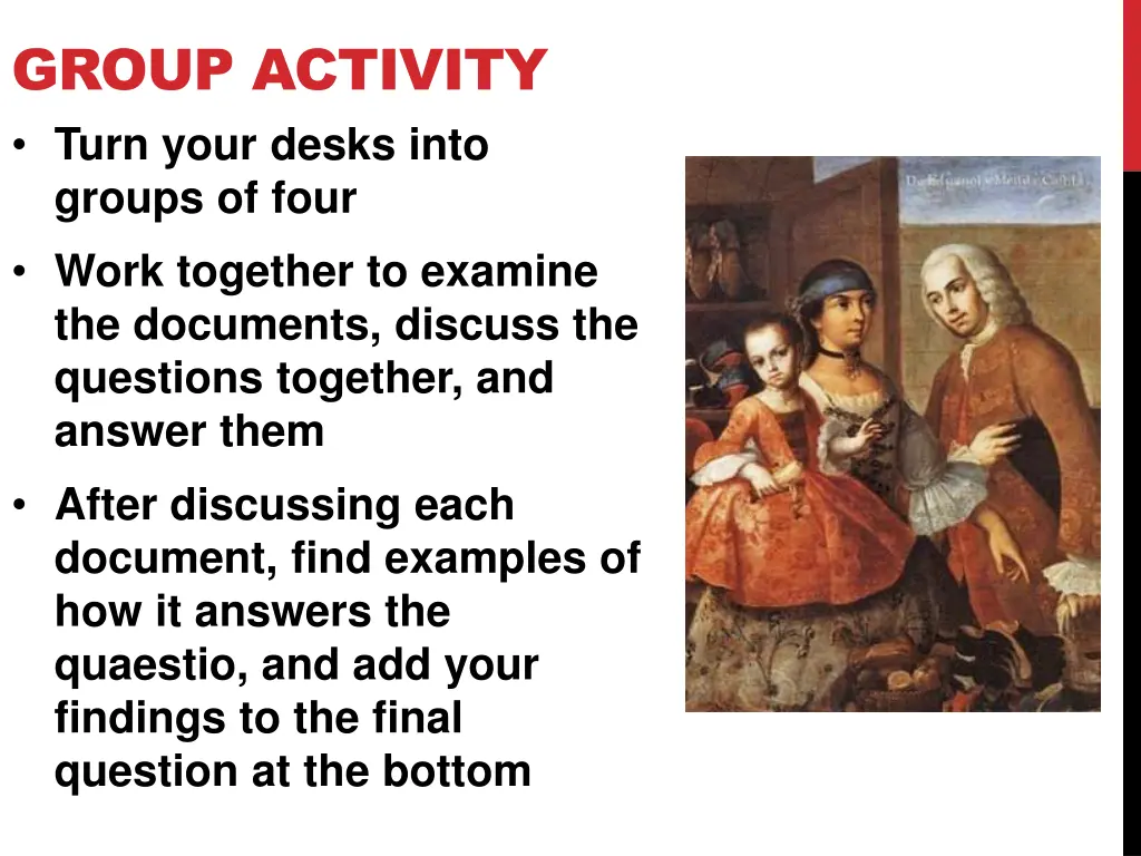 group activity turn your desks into groups