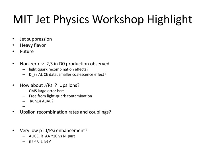 mit jet physics workshop highlight