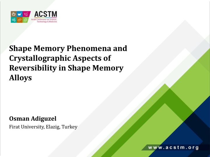 shape memory phenomena and crystallographic