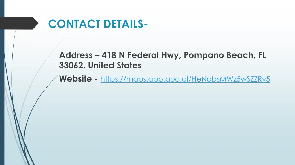 contact details