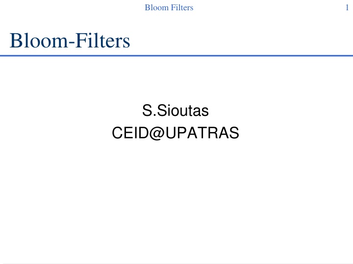 bloom filters
