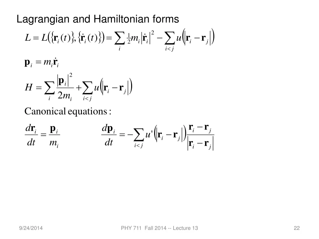 lagrangian and hamiltonian forms