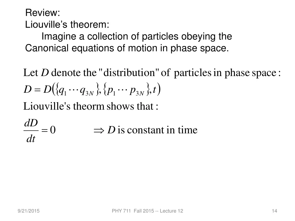 review liouville s theorem imagine a collection