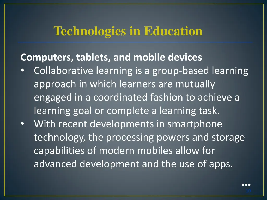 technologies in education 1